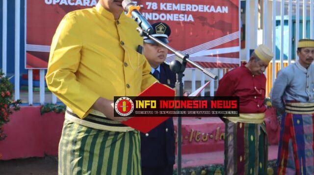 Upacara HUT ke 78 Kemerdekaan Republik Indonesia di LPKA Kelas II Maros